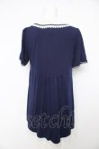 画像2: axes femme / 襟取り外しAラインチュニック  紺 Y-26-02-27-031-AX-OP-SZ-ZY (2)