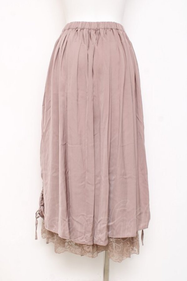 画像2: axes femme / サテンドロストスカウチョ  ピンク Y-26-02-27-204-AX-PA-SZ-ZY (2)