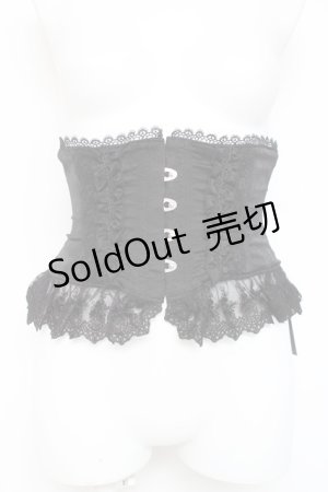 画像: ATELIER PIERROT / Frill Short Corset コルセット 1 ブラック Y-26-02-27-206-EL-TO-IG-ZY
