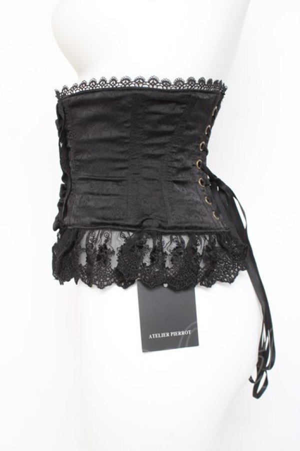 画像2: ATELIER PIERROT / Frill Short Corset コルセット 1 ブラック Y-26-02-27-206-EL-TO-IG-ZY (2)