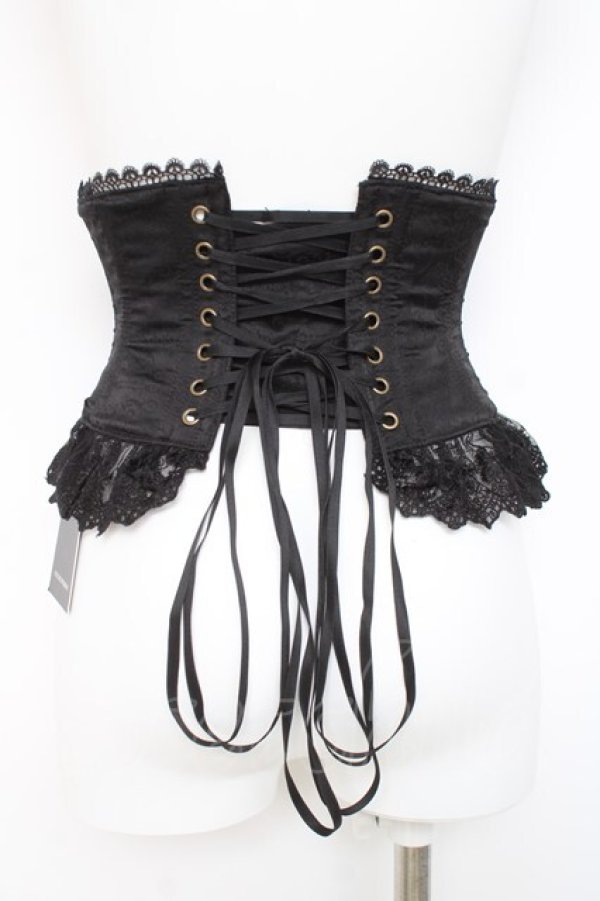 画像3: ATELIER PIERROT / Frill Short Corset コルセット 1 ブラック Y-26-02-27-206-EL-TO-IG-ZY (3)