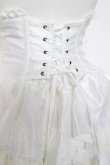 画像4: ATELIER PIERROT / ミニコルセットスカート  ホワイト Y-26-02-27-208-EL-SK-IG-ZY (4)