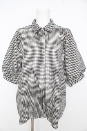 画像: axes femme / ボリューム袖ブラウス M 黒 Y-26-02-27-039-AX-BL-SZ-ZY