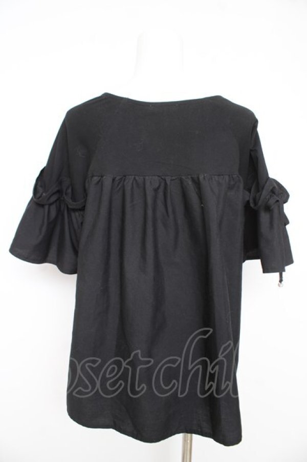 画像2: axes femme / フレアライン切替トップス F 黒 Y-26-02-27-041-AX-TO-SZ-ZY (2)