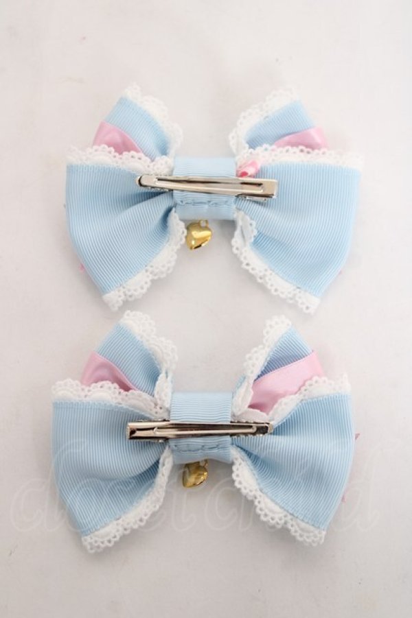 画像2: Angelic Pretty / 配色リボンクリップSet  サックス Y-26-03-01-048-AP-AC-IG-ZY (2)