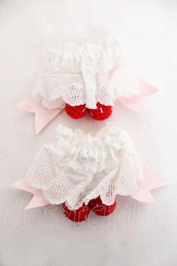 画像2: BABY, THE STARS SHINE BRIGHT / ゆらゆらいちごのHappy Berry Presentお袖とめ  えんじ Y-26-03-01-052-BA-AC-IG-ZY (2)