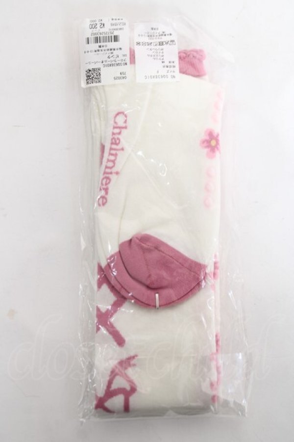 画像2: Chalmiere / フローラパールオーバーニー F ピンク Y-26-03-01-055-LO-ZA-SZ-ZY (2)