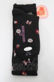 画像2: BABY, THE STARS SHINE BRIGHT / Juicy Strawberry Memor柄オーバーニーソックス 22〜24 クロ Y-26-03-01-063-BA-ZA-IG-ZY (2)