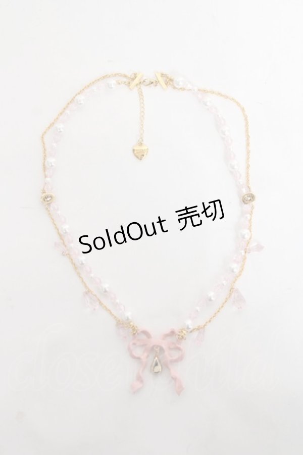 画像4: Angelic Pretty / Sweetie Ribbonネックレス  ピンク×ゴールド Y-26-03-01-003-AP-AC-IG-ZY (4)