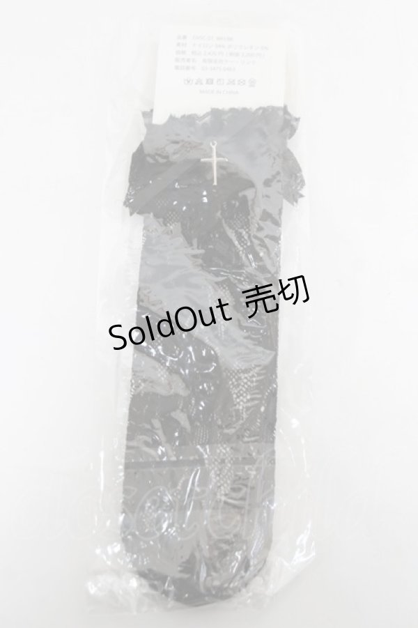 画像2: ATELIER PIERROT / Orchid Elegance Socks  ブラック Y-26-03-01-066-EL-ZA-IG-ZY (2)