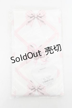 画像: BABY, THE STARS SHINE BRIGHT / リボン柄プリントオーバーニーソックス  ピンク Y-26-03-01-069-BA-ZA-IG-ZY