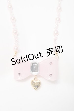 画像: Angelic Pretty / シュガーリボンネックレス  ピンク Y-26-03-01-004-AP-AC-IG-ZY