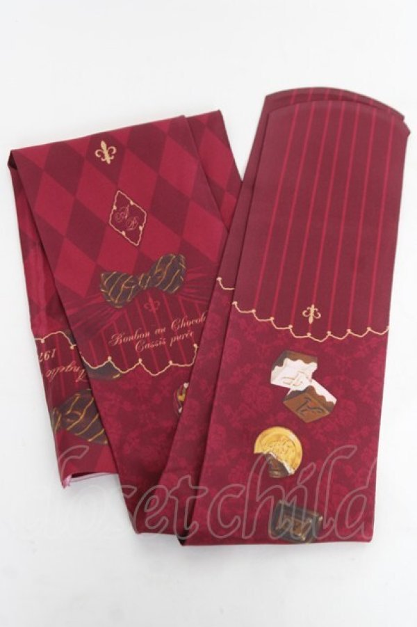 画像2: Angelic Pretty / Antique Chocolaterieタイツ  ワイン Y-26-03-01-071-AP-ZA-SZ-ZY (2)