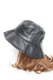 画像4: PUNK / リング付きフェイクレザーバケハ  黒 Y-26-03-01-074-PU-AC-SZ-ZY (4)