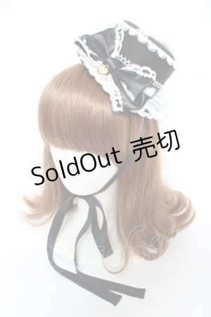 画像: Angelic Pretty / ドレスアップRibbonミニHat  黒 Y-26-03-01-079-AP-AC-SZ-ZY