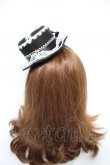 画像3: Angelic Pretty / ドレスアップRibbonミニHat  黒 Y-26-03-01-079-AP-AC-SZ-ZY (3)