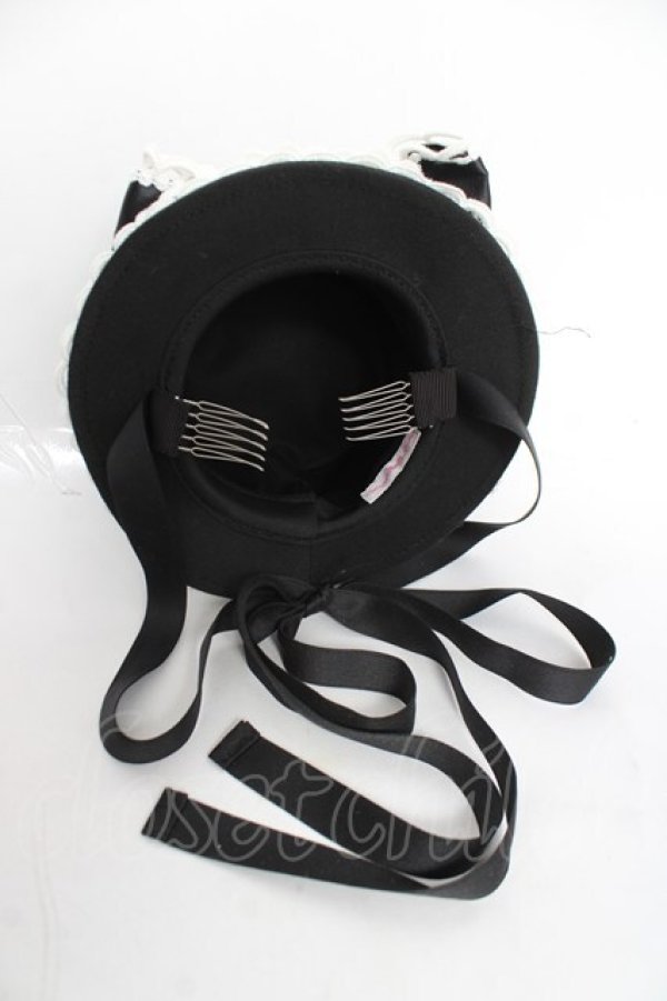 画像6: Angelic Pretty / ドレスアップRibbonミニHat  黒 Y-26-03-01-079-AP-AC-SZ-ZY (6)