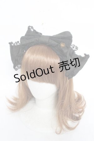 画像: Angelic Pretty / レースハートチャームくるりんカチューシャ  黒 Y-26-03-01-083-AP-AC-SZ-ZY