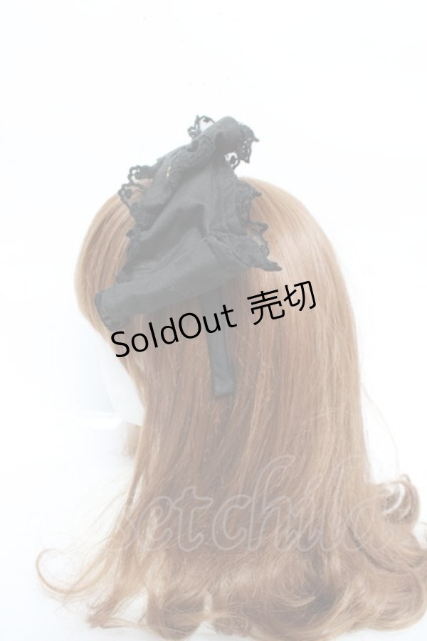画像2: Angelic Pretty / レースハートチャームくるりんカチューシャ  黒 Y-26-03-01-083-AP-AC-SZ-ZY (2)