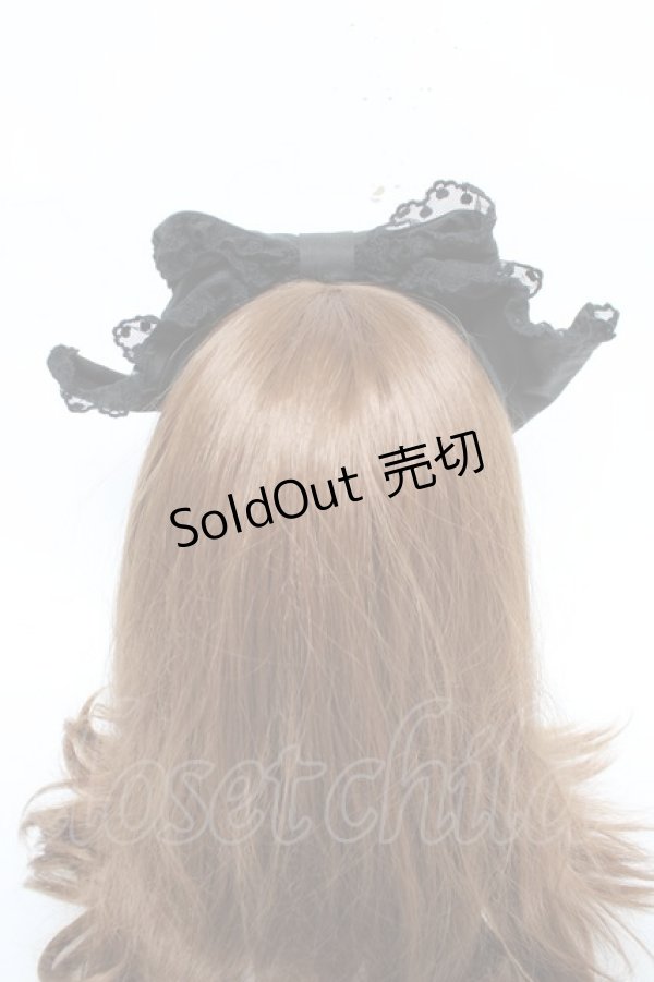 画像3: Angelic Pretty / レースハートチャームくるりんカチューシャ  黒 Y-26-03-01-083-AP-AC-SZ-ZY (3)
