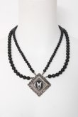 画像1: Sheglit / "Ulysses"ダブルパールネックレス  ブラック Y-26-03-01-006-EL-AC-IG-ZY (1)