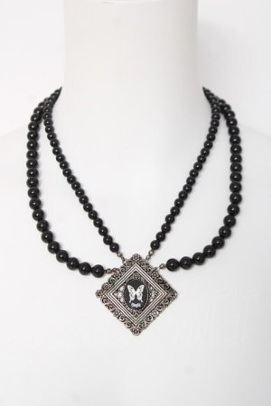 画像: Sheglit / "Ulysses"ダブルパールネックレス  ブラック Y-26-03-01-006-EL-AC-IG-ZY