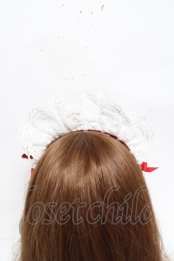 画像4: BABY, THE STARS SHINE BRIGHT / My Sweet Baby Cafe Dotカチューシャ  アカ×シロ Y-26-03-01-087-BA-AC-IG-ZY (4)