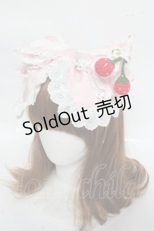 画像: BABY, THE STARS SHINE BRIGHT / ゆらゆらいちごのStrawberry Gardenカチューシャ  ピンク Y-26-03-01-089-BA-AC-IG-ZY