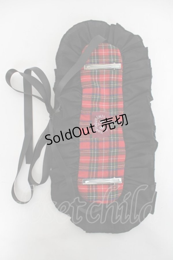 画像4: LOLITA / チェックヘッドドレス  赤 Y-26-03-01-091-LO-AC-SZ-ZY (4)