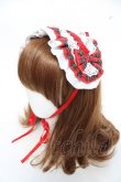 画像1: LOLITA / チェックヘッドドレス  赤 Y-26-03-01-092-LO-AC-SZ-ZY (1)