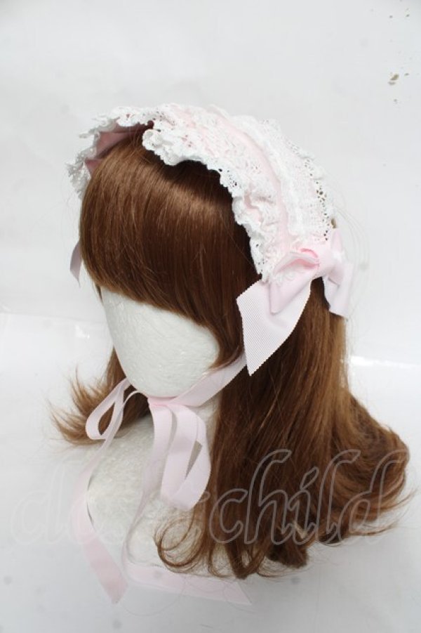 画像1: BABY, THE STARS SHINE BRIGHT / Creamy Ribbonヘッドドレス  ピンク Y-26-03-01-094-BA-AC-IG-ZY (1)