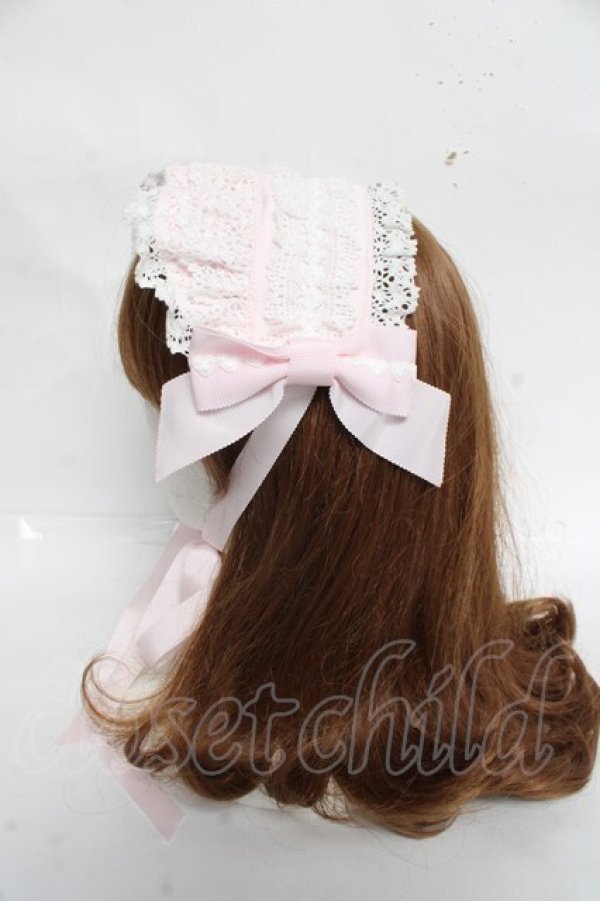 画像2: BABY, THE STARS SHINE BRIGHT / Creamy Ribbonヘッドドレス  ピンク Y-26-03-01-094-BA-AC-IG-ZY (2)