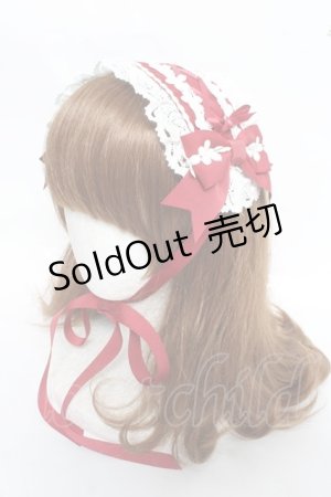 画像: BABY, THE STARS SHINE BRIGHT / 草原のお花摘みの少女スピンドールヘッドドレス  えんじ Y-26-03-01-099-BA-AC-IG-ZY