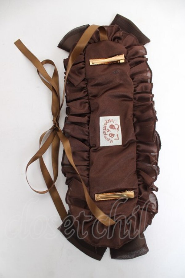 画像5: LOLITA / リボンフリルヘッドドレス  茶 Y-26-03-01-102-LO-AC-SZ-ZY (5)