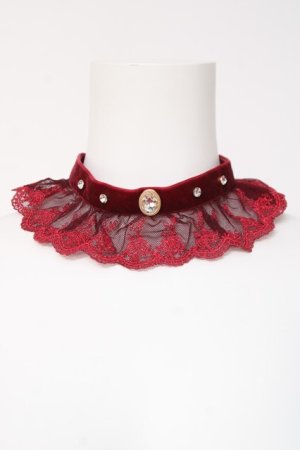画像: Virally / 星名桜子/レースチョーカー  ワイン Y-26-03-01-011-LO-AC-SZ-ZY