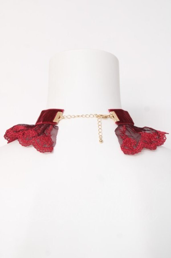 画像2: Virally / 星名桜子/レースチョーカー  ワイン Y-26-03-01-011-LO-AC-SZ-ZY (2)