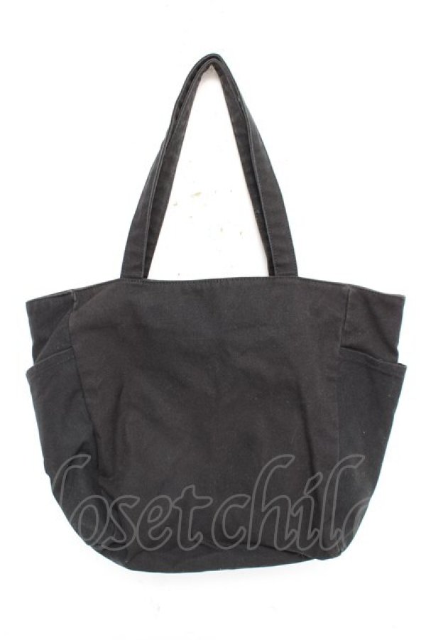 画像2: Maison de FLEUR / ロゴトートバック  黒 Y-26-03-01-113-LO-BG-SZ-ZY (2)