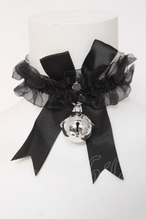 画像: LOLITA / 鈴付きチョーカー  黒 Y-26-03-01-012-LO-AC-SZ-ZY
