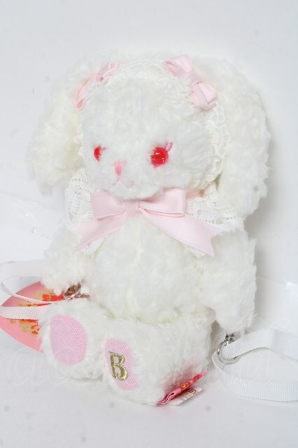 画像2: BABY, THE STARS SHINE BRIGHT / うさくみゃリュックミニミニ  シロ ピンク Y-26-03-01-115-BA-ZA-IG-ZY (2)