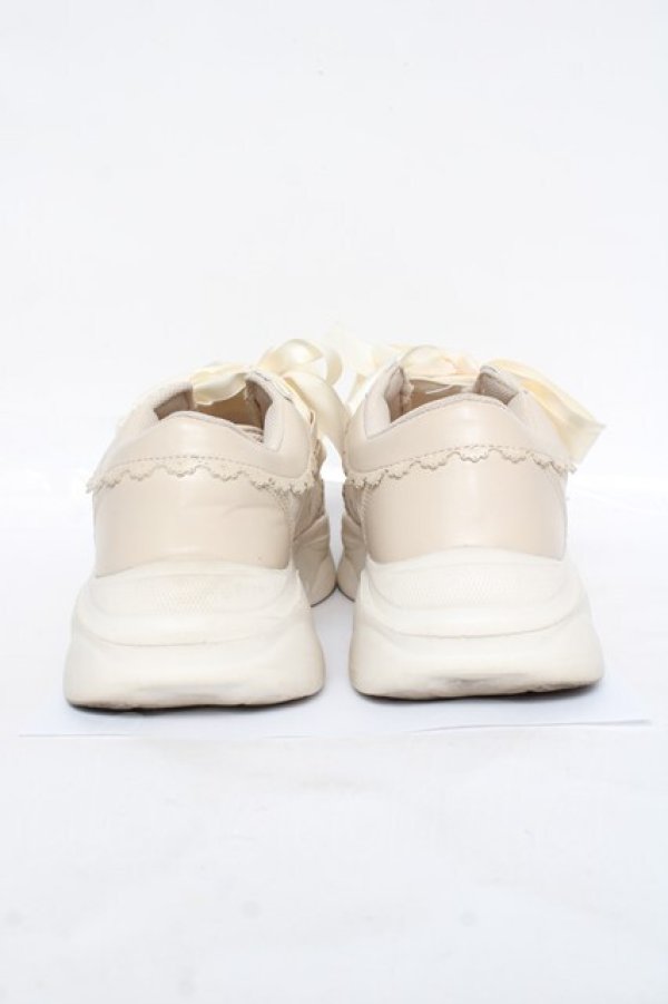 画像3: m petit by misako / レーススニーカー M 生成り Y-26-03-01-119-LO-SH-SZ-ZY (3)