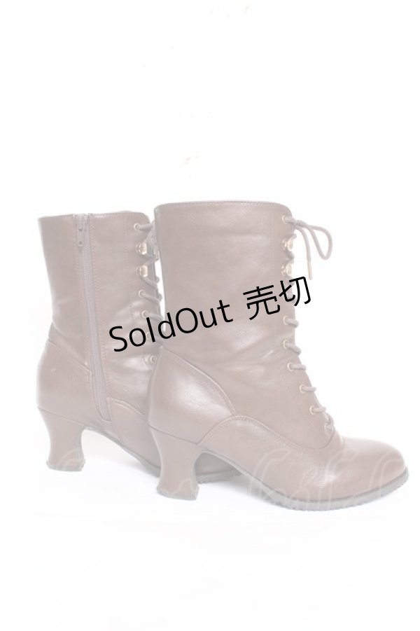 画像4: an another angelus / レトロヒールレースアップブーツ M ブラウン Y-26-03-01-123-CA-SH-SZ-ZY (4)