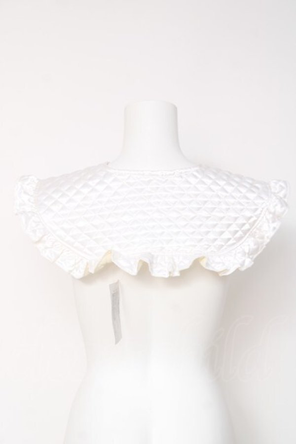 画像2: 綾津工房 / ちゅるちゅるキルティングつけ襟  白 Y-26-03-01-015-LO-ZA-SZ-ZY (2)