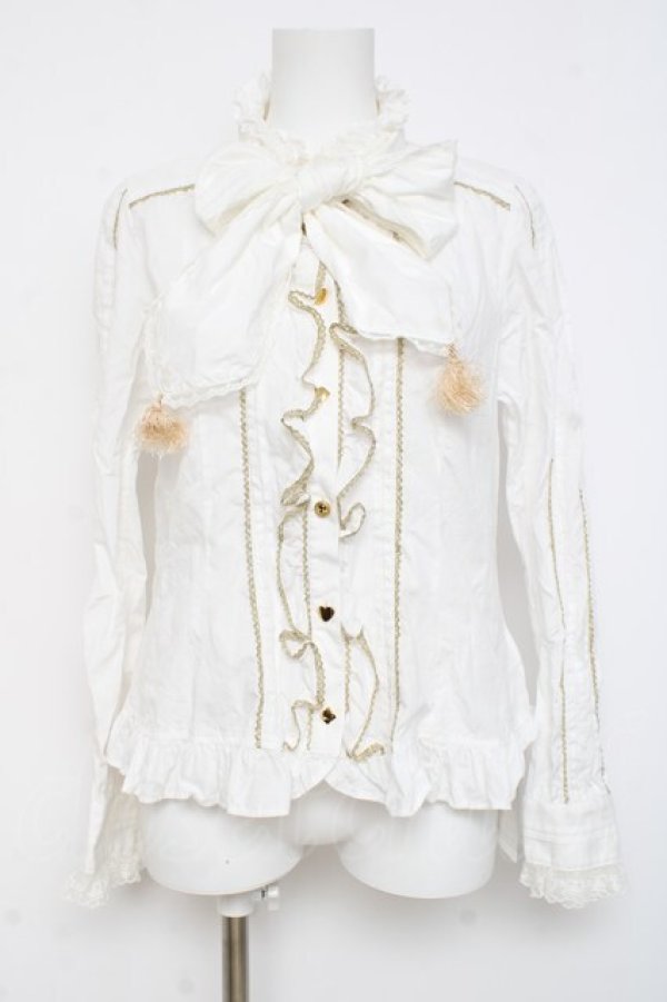 画像1: Angelic Pretty / Dollsボウタイブラウス  白 Y-26-03-01-130-AP-BL-SZ-ZY (1)