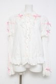 画像1: Angelic Pretty / リリカルバニーレースはしごリボン付け袖ブラウス  白 Y-26-03-01-131-AP-BL-SZ-ZY (1)