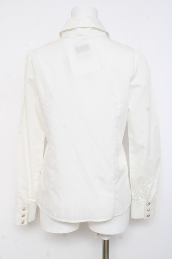 画像2: Blue rouge / タイ付きブラウス  生成り Y-26-03-01-132-CA-BL-SZ-ZY (2)