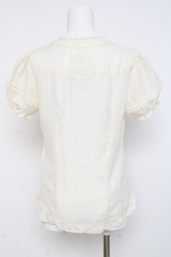 画像2: axes femme / スタンドカラードットブラウス  生成り Y-26-03-01-134-AX-BL-SZ-ZY (2)