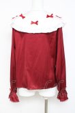 画像2: axes femme kawaii / プチリボン配色ブラウス M 赤 Y-26-03-01-135-AX-BL-SZ-ZY (2)