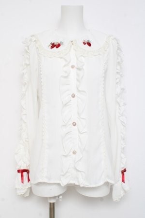 画像: axes femme kawaii / ベリーフィールズブラウス M 白 Y-26-03-01-136-AX-BL-SZ-ZY