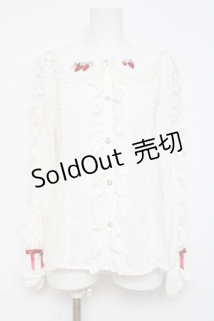 画像: axes femme kawaii / ベリーフィールズブラウス M 白 Y-26-03-01-136-AX-BL-SZ-ZS