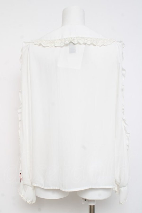 画像2: axes femme kawaii / ベリーフィールズブラウス M 白 Y-26-03-01-136-AX-BL-SZ-ZY (2)